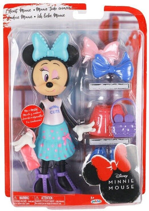 Jakks Pacific-Disney Minnie Mouse With Accessories 23 CM New Doll Playset