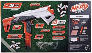 Nerf Pro Torrent Half-Length Blaster 15 Nerf Pro Half-Length Darts 150 FPS Pump