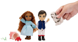 Disney Princess Little Mermaid Ariel & Eric Library Moment 6" Petite Set Doll