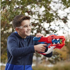 Nerf DinoSquad Raptor-Slash Dart Blaster 6-Dart Rotating Drum Slam Fire Gun Toy