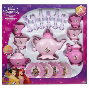 Disney Princess Frozen 26 Pieces Hot Cocoa Dinnerware Set Tea Cups Spoon Fork