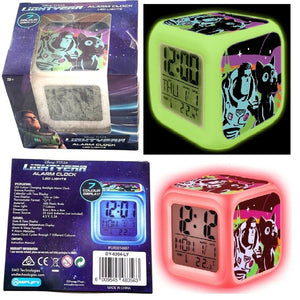 Disney Pixar Glo Alarm Clock Lightyear in 7 Multi Colors Buzz Toy Story Gift