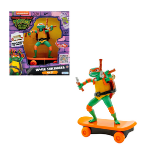 Teenage Mutant Ninja Turtles Mikey Mutant Mayhem Skate Toy TMNT Sewer Shredders
