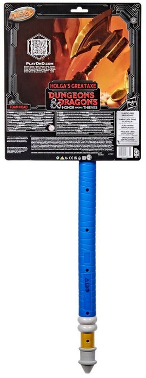 Nerf Dungeons & Dragons Holga's Greataxe Foam Head Ages 8+ New Toy Game Play