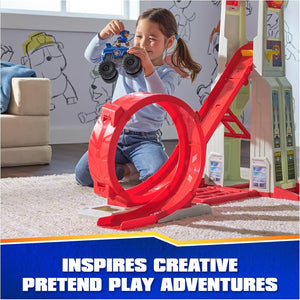 Paw Patrol Rescue Wheels Super Loop Tower HQ Vehicle Launch Race Track Play Gift