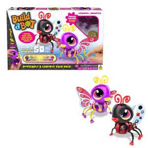 Build A Bot Butterfly and Ladybug Twin Pack Motorised Bug DIY Robotics Toy