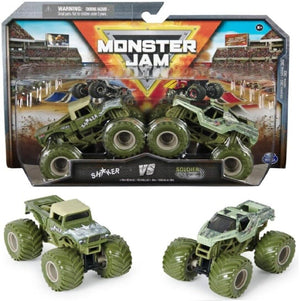 Monster Jam 2 Pack Official 1:64 Scale Diecast Truck Ages 3+ New Toy Race Car