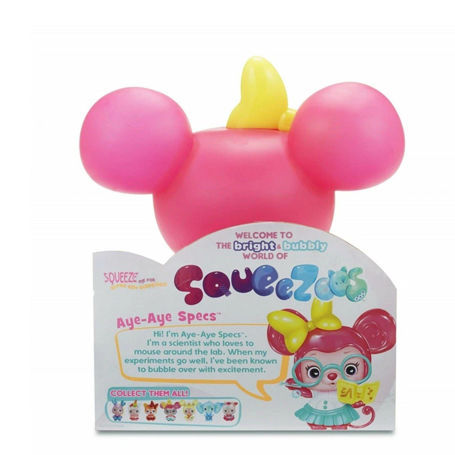 Little Tikes Squeezoos Large-Mouse Aye Aye Specs- Ages 3+ Toy Play Small Pack Bu