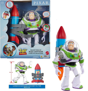 Mattel Disney Pixar Toy Story Rocket Rescue Buzz Lightyear Talking Action Figure
