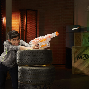Nerf Modulus Ghost Ops Shadow ICS-6 Blaster Light Up Custom 6 Darts Ages 8 +