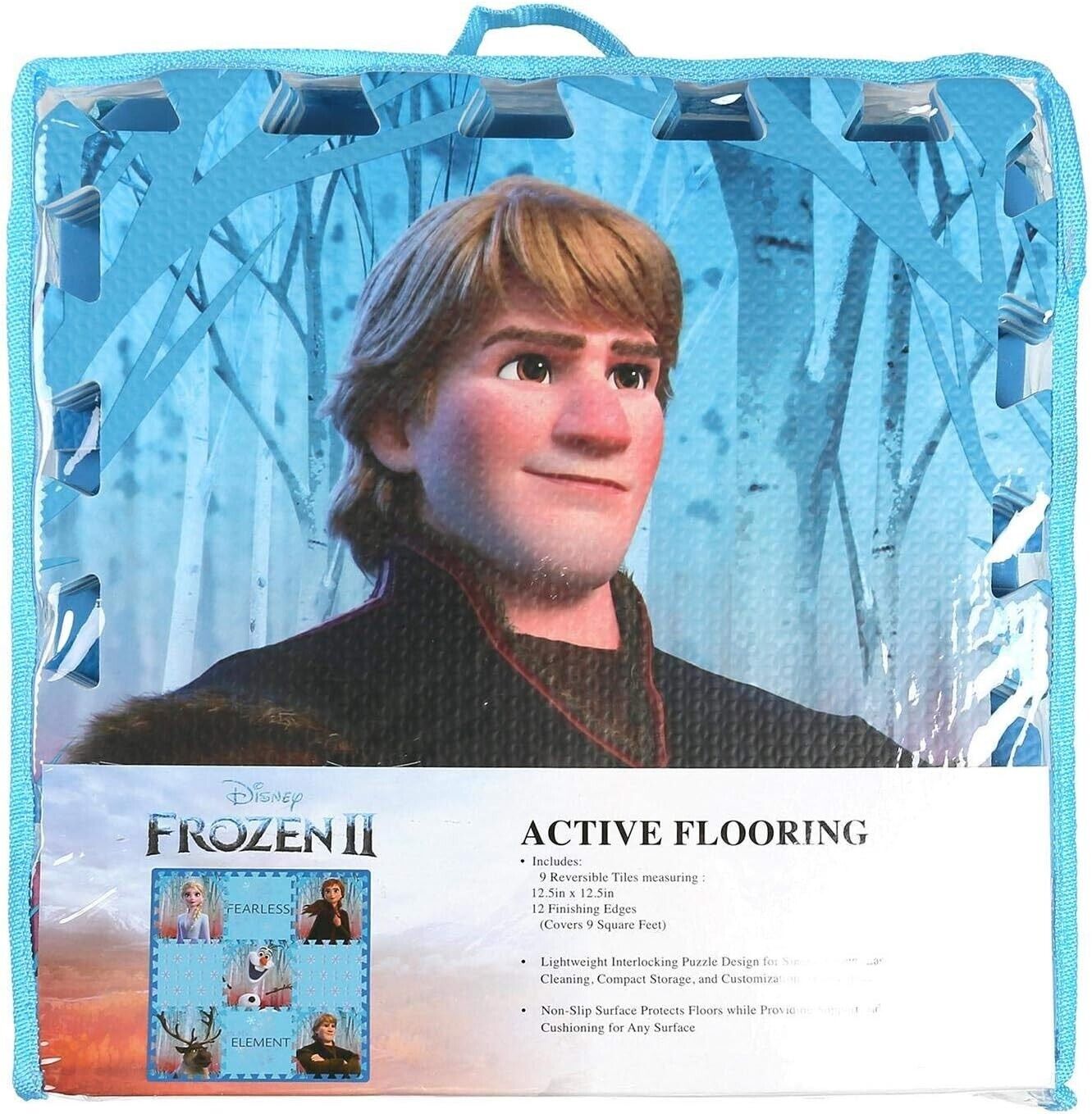 Disney Frozen 9 Square Feet Active Flooring 9 Tiles Elsa Queen Play Gift