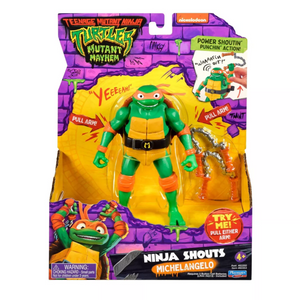 TMNT Ninja Turtles Mutation Mayhem Ninja Shouts Michelangelo 14 CM Action Figure