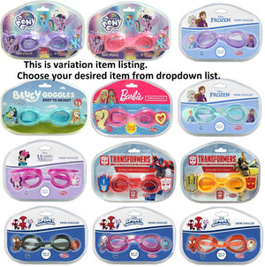 Wahu Swim Googles Transformers Frozen Mickey Mouse Little Pony Barbie Bluey