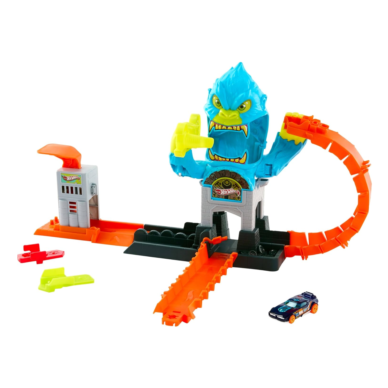 Hot Wheels Toy Car Track Set City Gorilla Slam Attack New Toy
