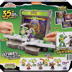 Akedo Legends TMNT Battle Arena Mini Warriors Leonardo Shredder Sound Action Toy