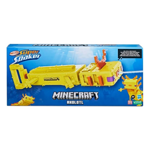Nerf Super Soaker Minecraft Axolotl Water Blaster Mob Design Backyard Play Gift
