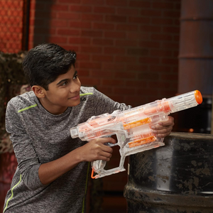 Nerf Modulus Ghost Ops Shadow ICS-6 Blaster Light Up Custom 6 Darts Ages 8 +