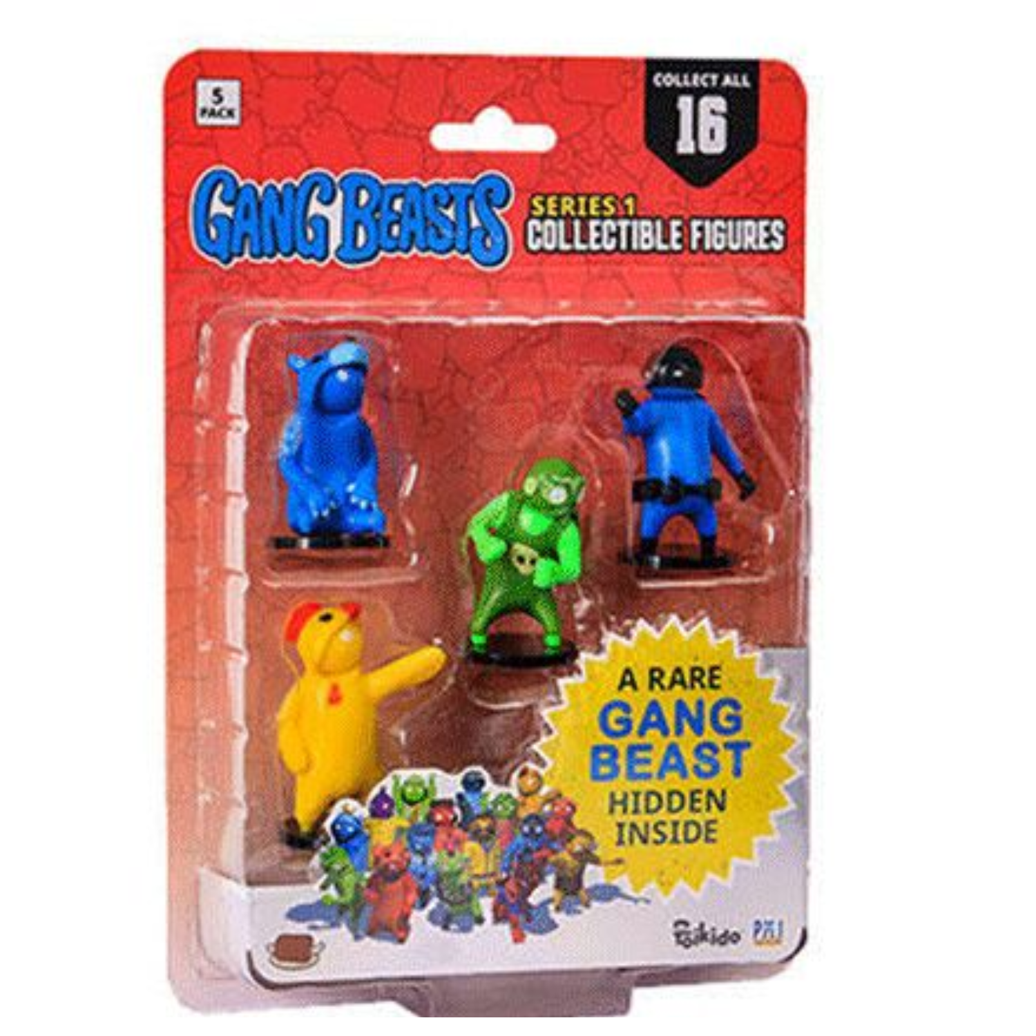 Gang Beasts 5 Pack Figures Assorted Ages 6+ New Collectible Toy Video Game
