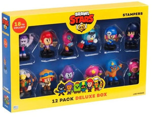 Brawl Stars 12 Stampers Deluxe Figures Box Ages 6+ New Toy Video Game Fight Play
