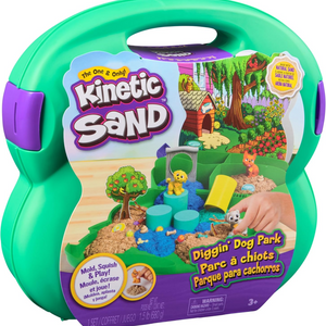 Kinetic Sand Diggin Dog Park Set 680g Play Sand 3 Tools Creative Sensory Toy Kid