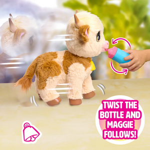 FurReal Friends Maggie the Feed and Follow Cow New Toy Play Gift