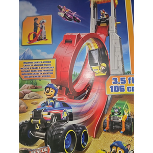 Paw Patrol Rescue Wheels Super Loop Tower HQ Vehicle Launch Race Track Play Gift