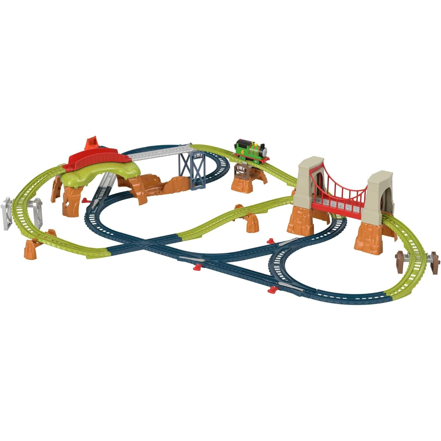 Thomas & Friends Talking Thomas & Percy Train Set Ages 3+ Toy Track Race Car