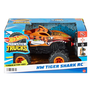 Hot Wheels Monster Trucks RC Tiger Shark 1:24 Remote Control Car Toy Age 4+