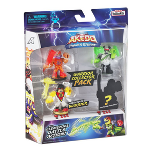 Akedo Legends of Powerstorm Warrior Collector 4 Pack Extinguisher Panda New Toy