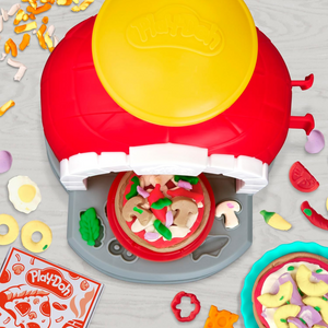 Play-Doh Kitchen Creations Pizza Oven Pretend Play Set 6 Compound 8 Accessories