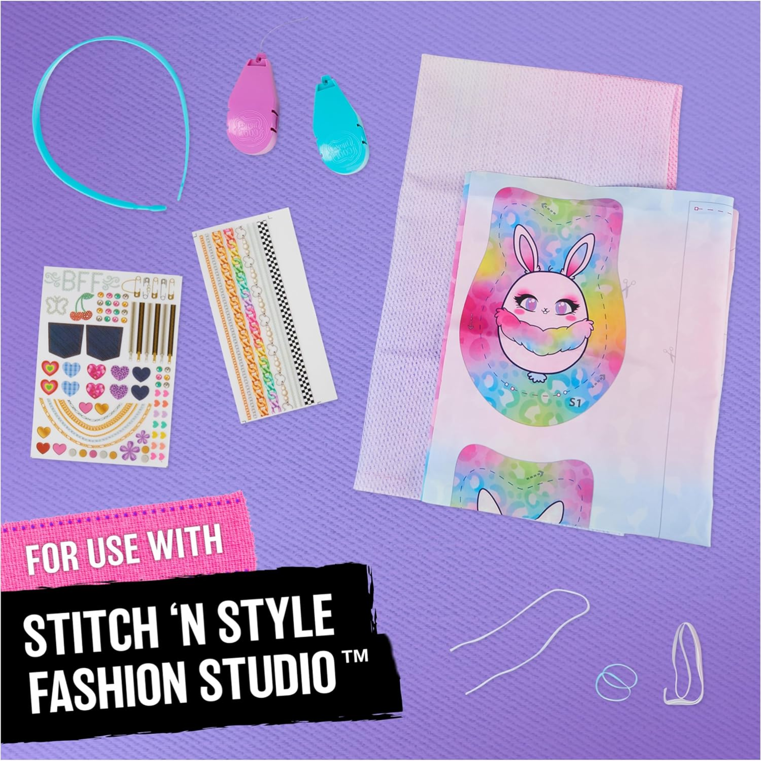Cool Maker Stitch ‘N Style Refill Sewing Kit Fabric & Transfer Prints Ages 8+