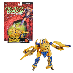 Transformers Beast Wars Cheetor Vintage Action FigureTail & Gut Blaster Weapons