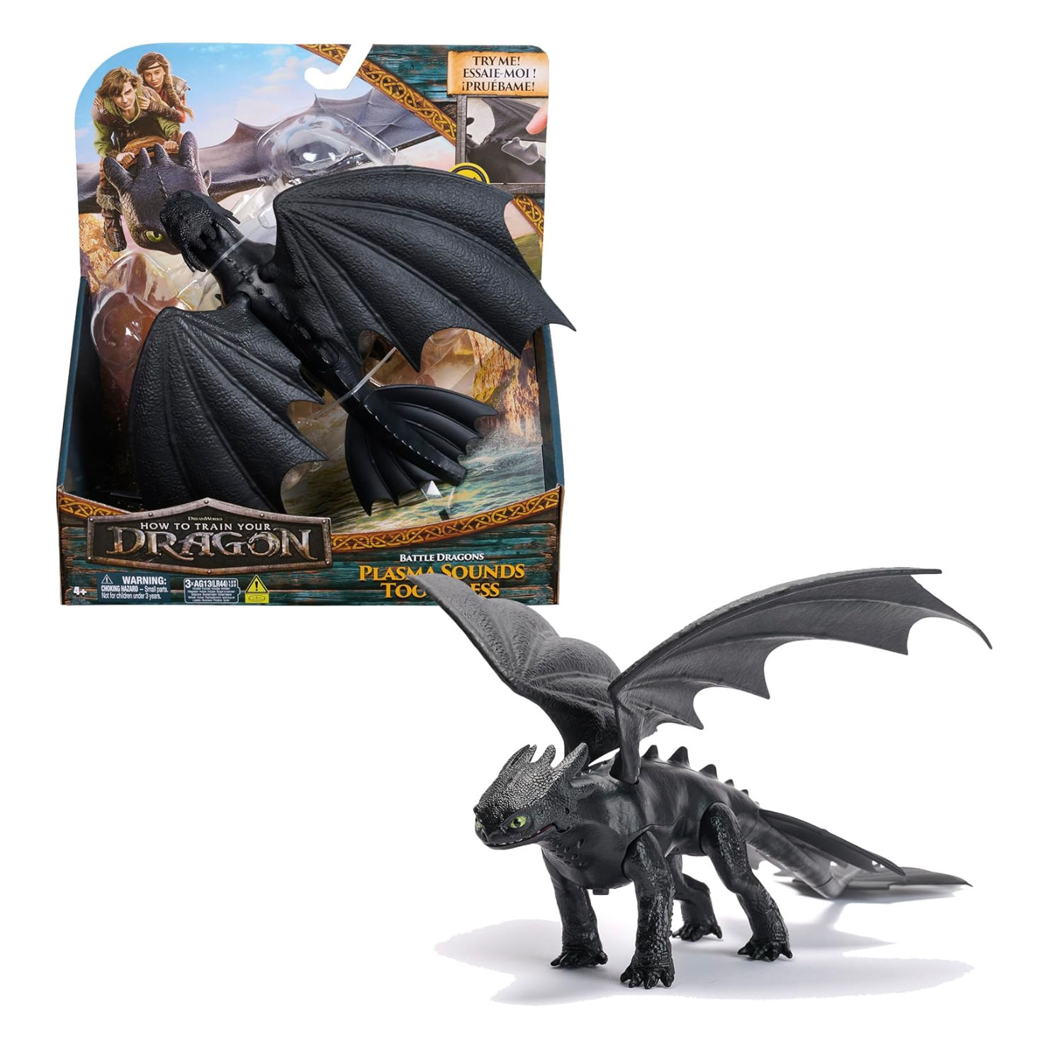 How to Train Your Dragon Plasma Sounds Night Fury 33 cm Action Figure