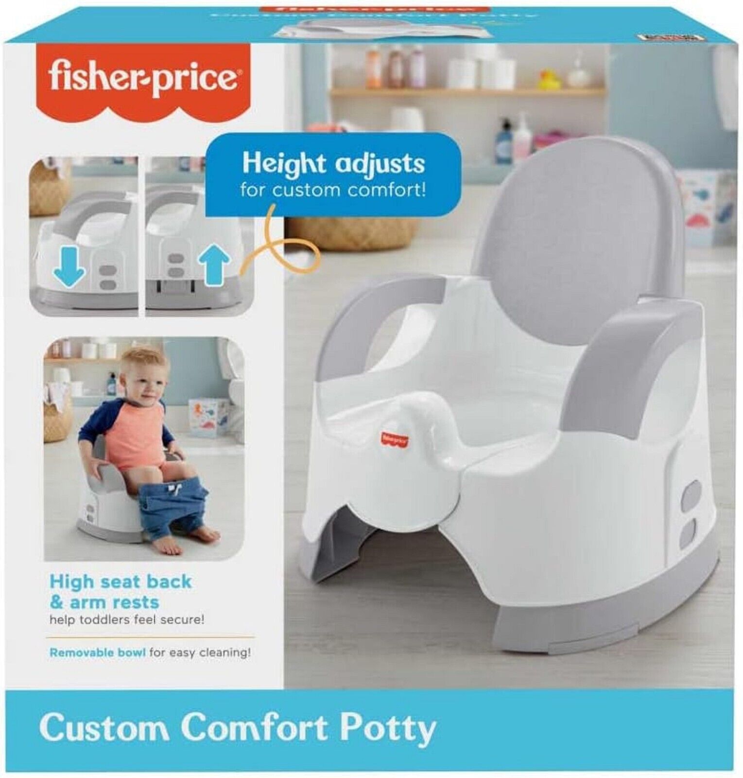 Fisher-Price Custom Comfort Potty Adjustable Infant and Toddler Toilet Training