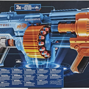 Nerf Elite 2.0 Shockwave RD-15 Blaster Pump Action 30 Darts 15-Dart Drum 8+