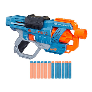 Nerf Elite 2.0 Commander RD-6 Blaster Fires 12 Darts 6-Dart Drum Ages 8 +