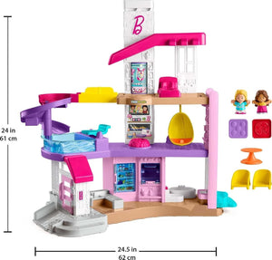 Fisher-Price Little People Barbie Toddler Toy Little DreamHouse Playset Lights