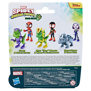 Spidey and Friends Hero Dino Webs New Toy Figure Spidey and Goblin Raptor