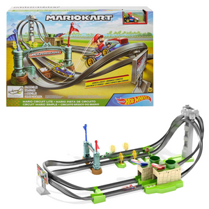 Hot Wheels Mario Kart Circuit Track Set 1:64 Scale Die-Cast Racing Car Toy 3+