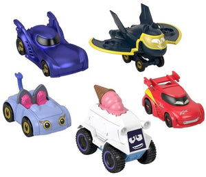Fisher-Price DC Batwheels Metal Diecast 1:55 Scale 5 Pack Cars Batcave Batman