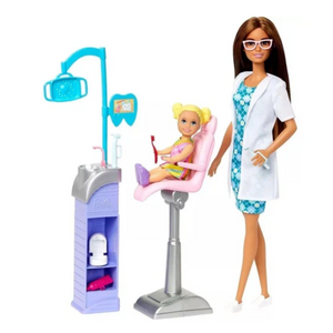 Barbie Careers Baby Doctor Dentist 2 Teacher Chicken Skating Ice Ages 3+ Toy