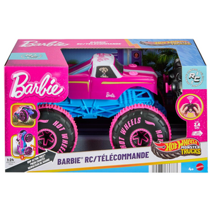 Hot Wheels Barbie Monster Trucks RC Pink Truck Grip Action Tires Off-Road 4+