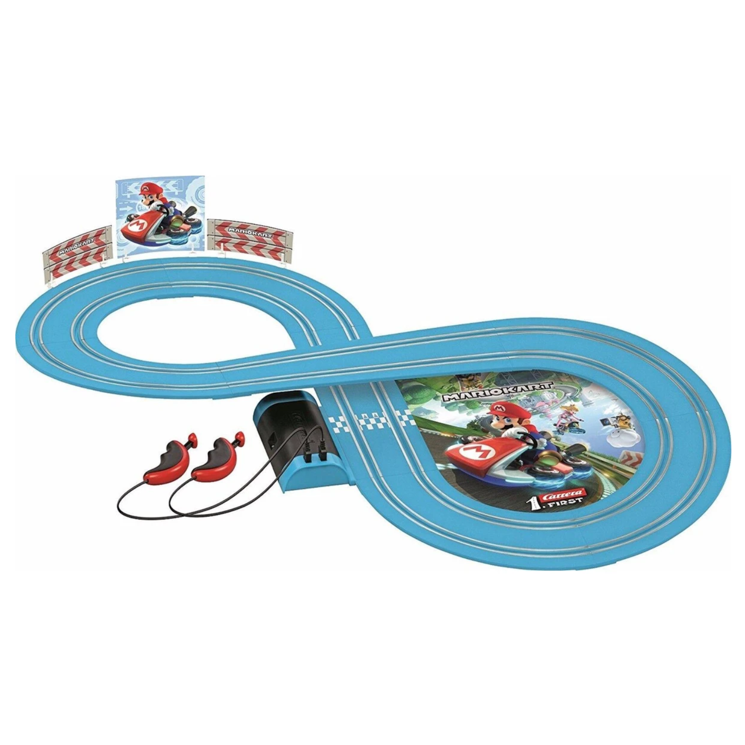 Wii Mario Kart RC IR Radio Remote Control Slot Car Race Track Ages 3+ Carrera