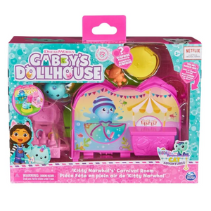 Gabby Dollhouse Deluxe Room Kitty Narwhal Carnival Room Playset