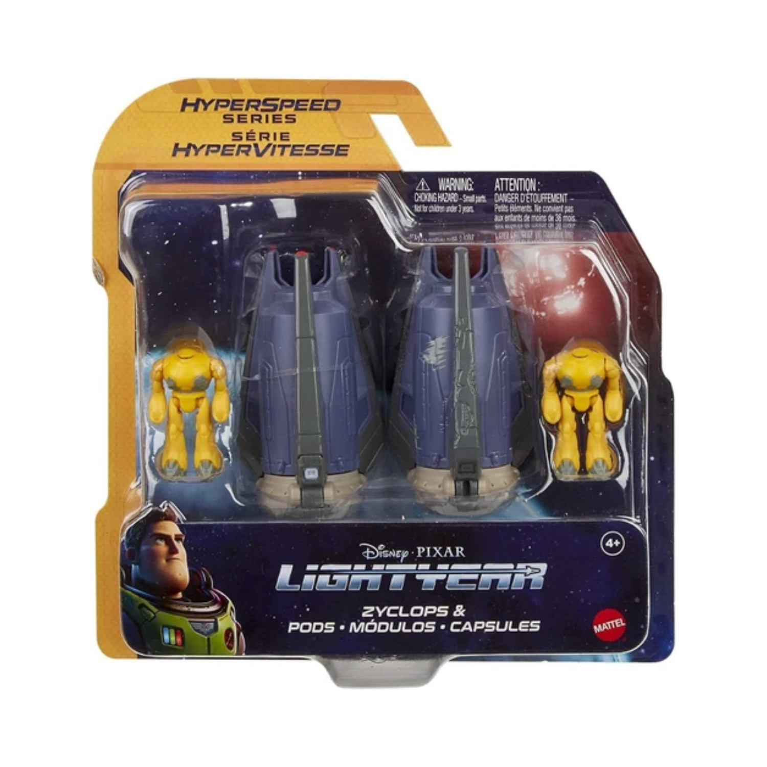 Lightyear Zyclops Space Pod & Buzz Figure Disney Pixar Hyperspeed Series Toy