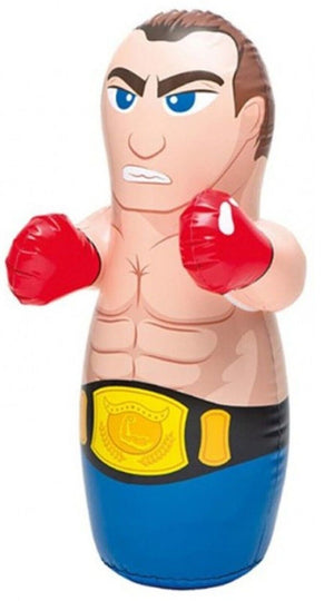 Intex 3D Inflatable Punching Bop Bag Water-weighted Base Indoor Outdoor Play