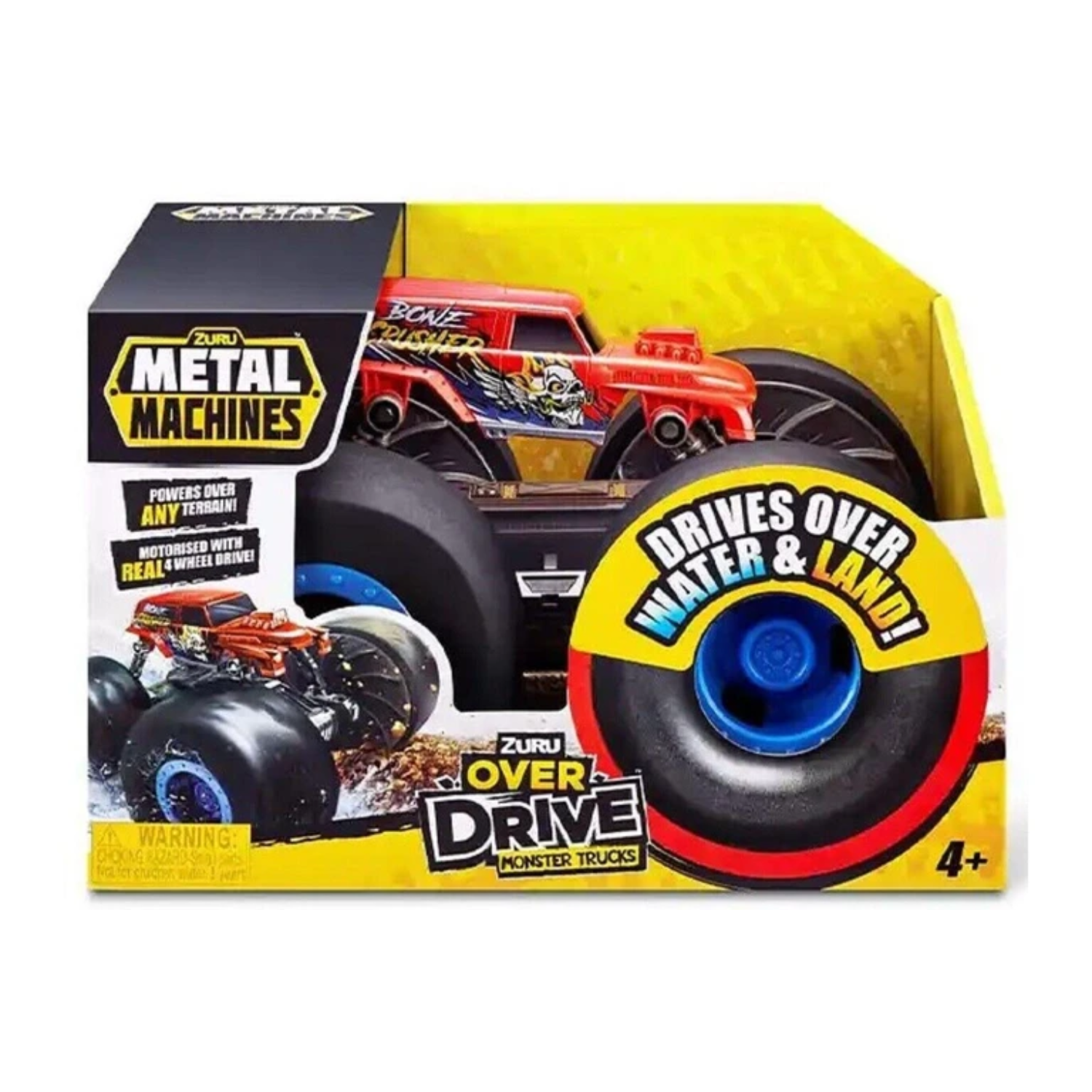 Zuru Metal MachineZuru Metas Over Drive Green Terrain Monster Truck Giant Wheels