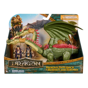 How to Train Your Dragon Hideous Zipppleback Ruffnut Tuffnut Figure