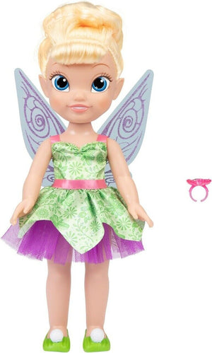 Disney Fairies Tinker Bell Large Doll 14" Green Dress Pretend Play Gift Fairy