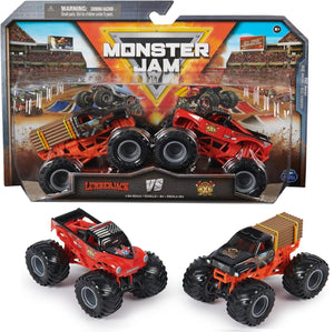 Monster Jam 2 Pack Official 1:64 Scale Diecast Truck Ages 3+ New Toy Race Car